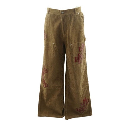 Brown Patch Corduroy Double Knee Pant