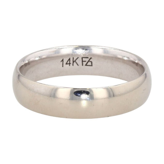 14K White Gold Comfort Fit Band