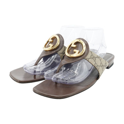 Beige & Ebony Blondie Thong Sandal