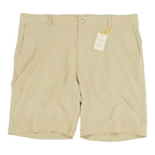 Tan Solid Active Shorts