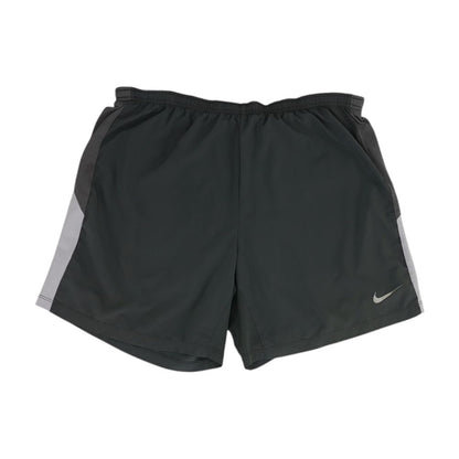 Gray Color Block Active Shorts