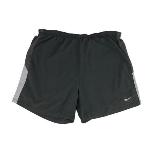 Gray Color Block Active Shorts