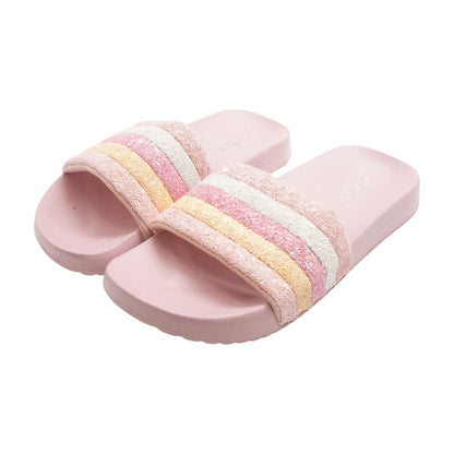 Pink Casual Slide Sandals
