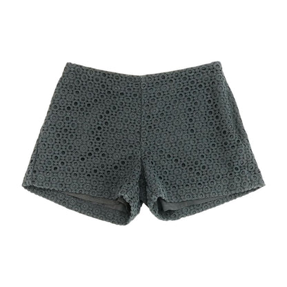 Black Solid Chino Shorts