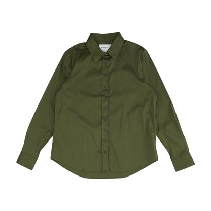 Green Button Down