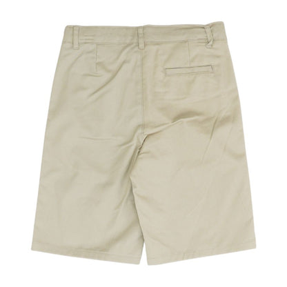 Tan Solid Chino Shorts