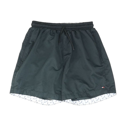 Black Solid Board Shorts