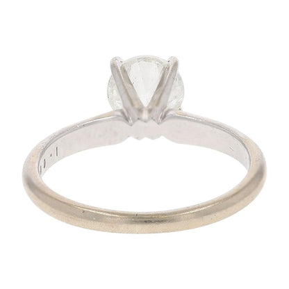 .75 Ct 14K White Gold 4 Prong Setting With Round Diamond Engagement Ring