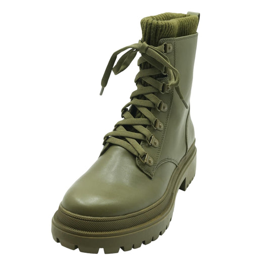 Military Green Ankle Boots