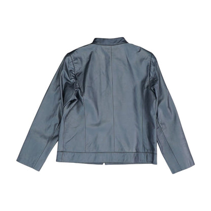 Silver Leather Jacket