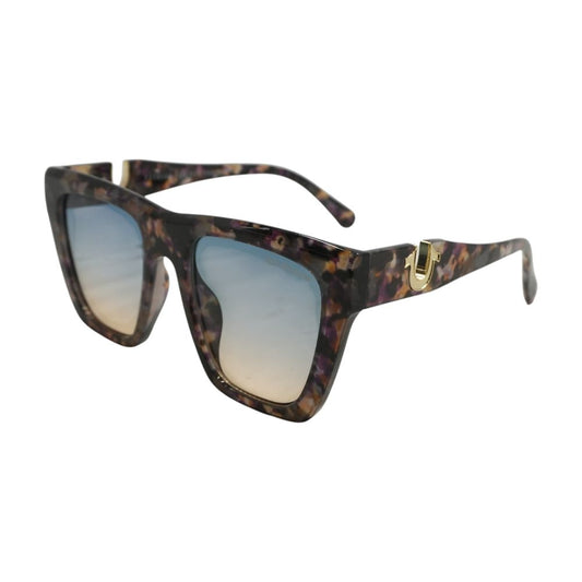 Brown Fashion for the Senses Square Sunglasses