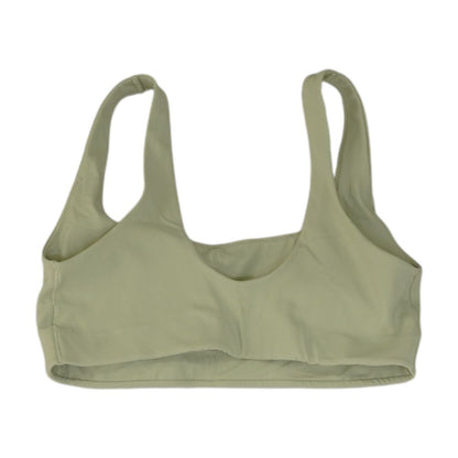 Green Solid Sports Bra