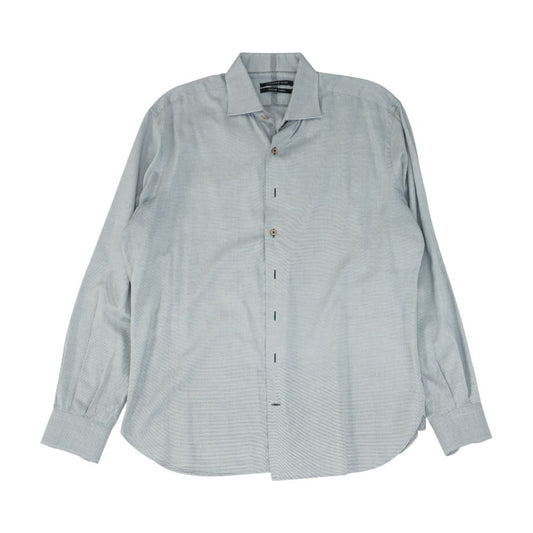 Gray Misc Long Sleeve Button Down
