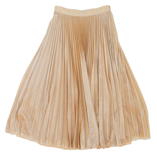 Peach Solid Maxi Skirt