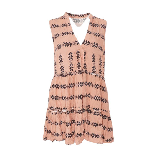 Nude Geometric Mini Dress