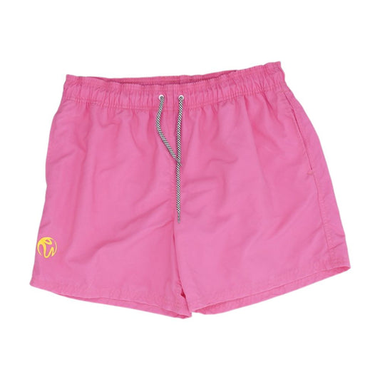 Pink Solid Swim Shorts