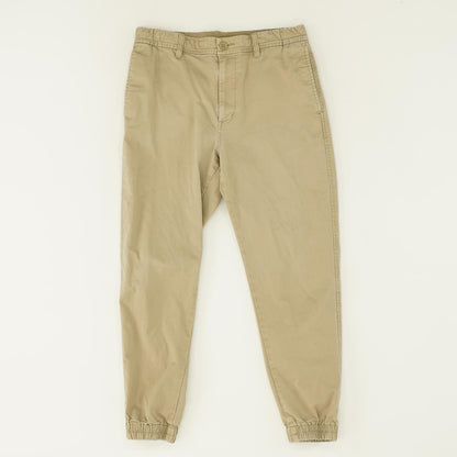 Khaki Solid Chino Pants