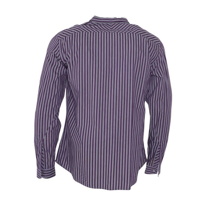 Gray Striped Long Sleeve Button Down