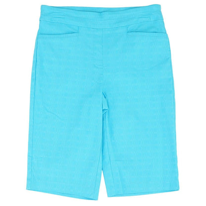 Blue Solid Chino Shorts