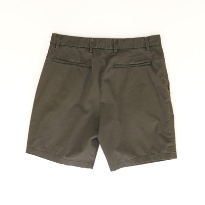 Gray Solid Chino Shorts