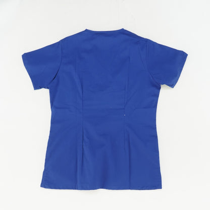 Blue Solid Scrub T-Shirt