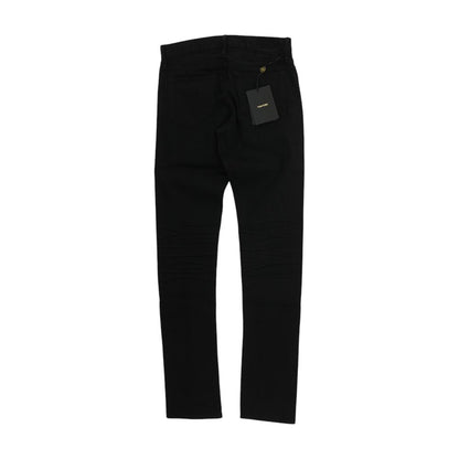 Black Stretch Twill Slim Fit Denim Jeans