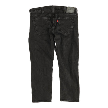 559 Black Solid Relaxed Jeans