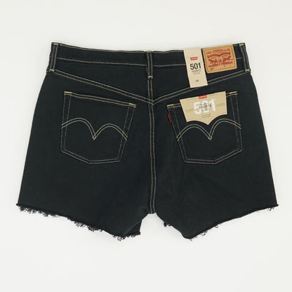 501 Navy Solid Denim Shorts