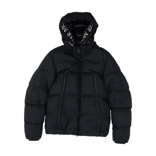 Black Montcla Logo Hooded Down Ski Jacket