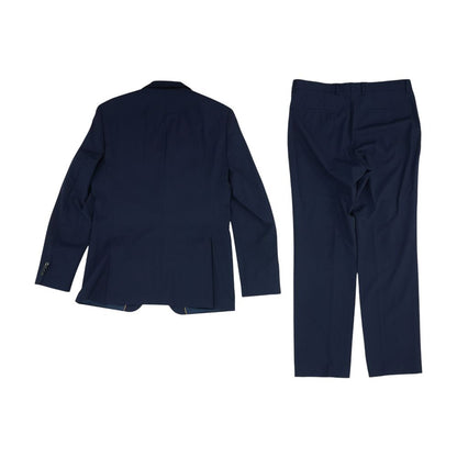 Navy Regular Fit Wool Blend 2pc Suit