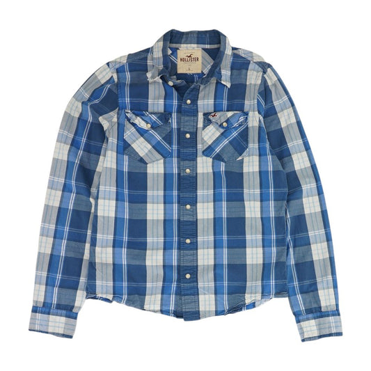 Blue Plaid Long Sleeve Button Down