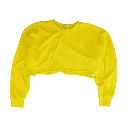 Neon Yellow Solid Sweatshirt