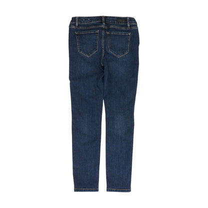 Navy Mid Rise Skinny Leg Jeans