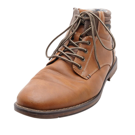 Waldo Brown Polyurethane Lace Up Boots