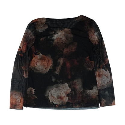 Black Floral Blouse
