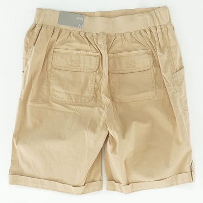 Brown Solid Shorts