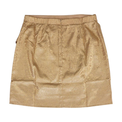 Rose Gold Solid Mini Skirt