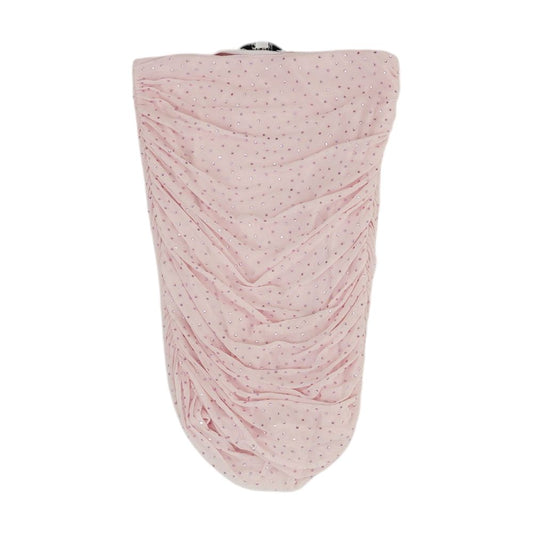 Pink Cropped Knit Top