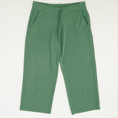 Green Solid Sweatpants Pants