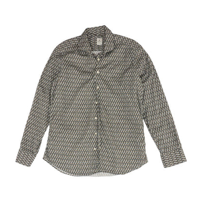 Multi Geometric Long Sleeve Button Down