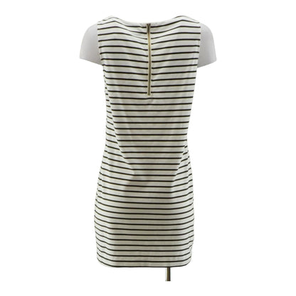 White Striped Mini Dress