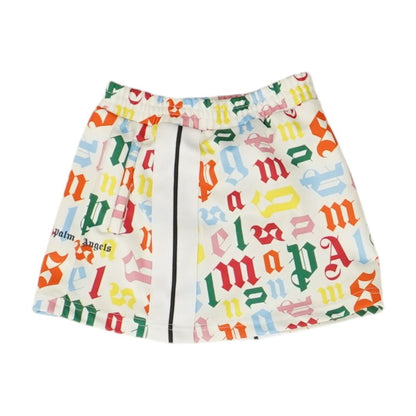 Multi Graphic Mini Skirt
