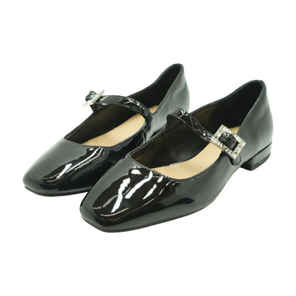 Black Mary Jane Flats