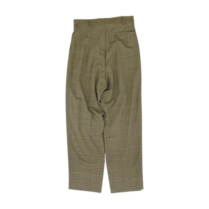 Brown Plaid Dress Pants