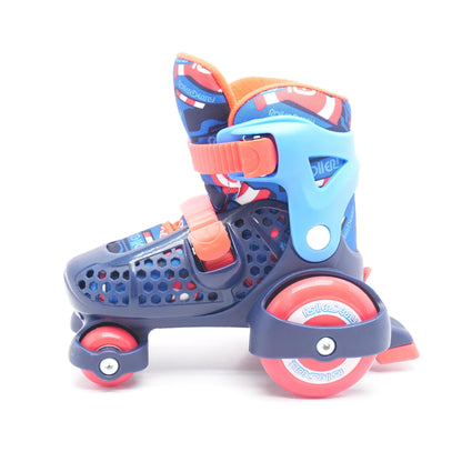 Blue Graphic Beginner Roller Skates