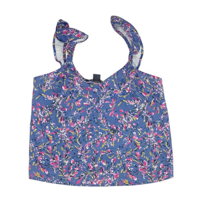 Blue Floral Knit Top