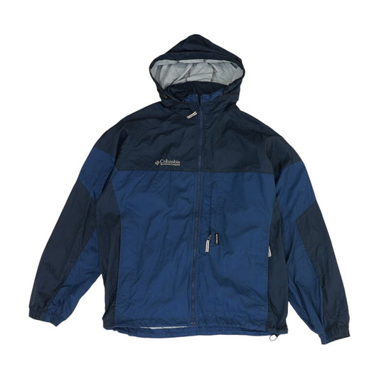 Blue Color Block Rain Jacket