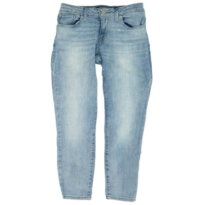 Blue Solid Low Rise Jeans