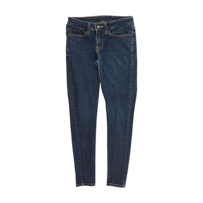 Navy Solid Skinny Leg Jeans