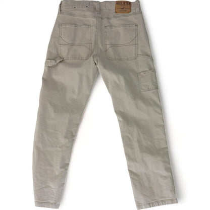 Khaki Solid Five Pocket Pants